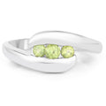 Peridot Ring 0.52 Carats Sterling Silver