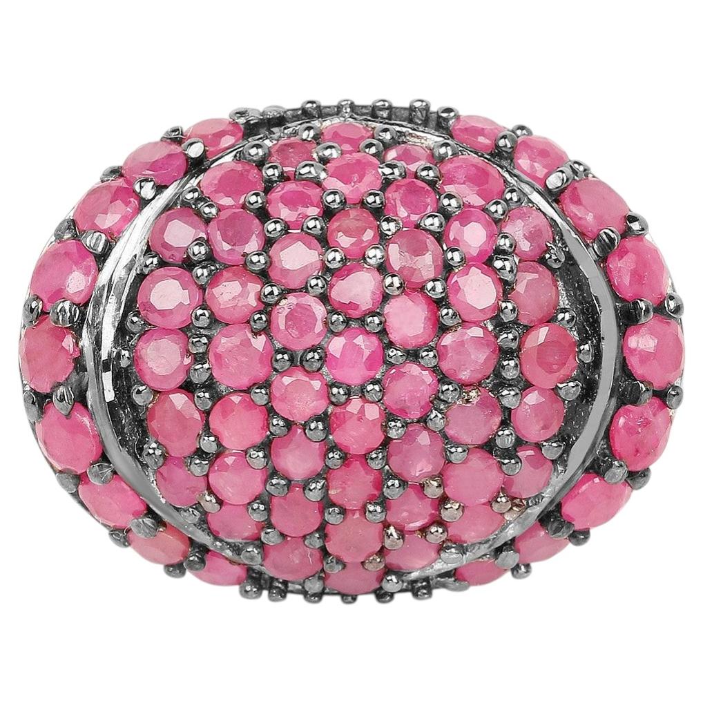 Ruby Ring 3.3 Carats Sterling Silver