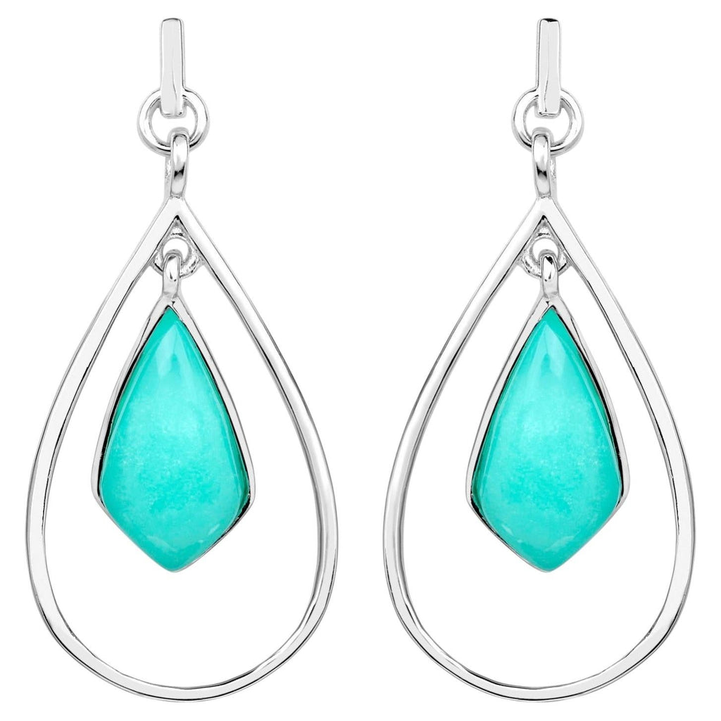 Chrysoprase Earrings 8.78 Carats Sterling Silver