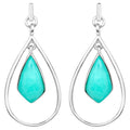 Chrysoprase Earrings 8.78 Carats Sterling Silver