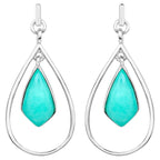 Chrysoprase Earrings 8.78 Carats Sterling Silver
