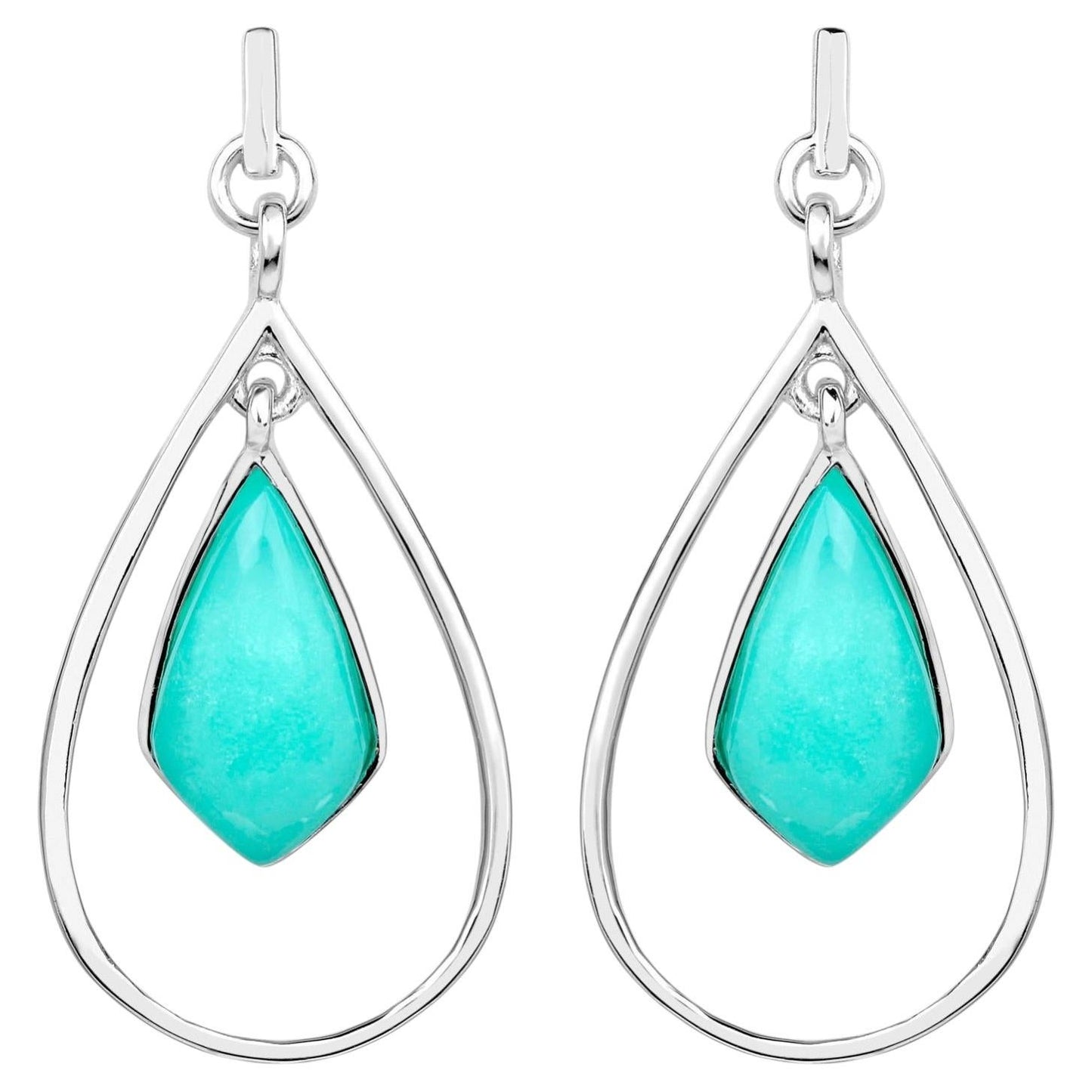 Crysopharse Earrings 8.78 Carats Sterling Silver