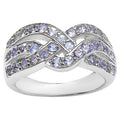 Tanzanite Ring 1.24 Carats Sterling Silver