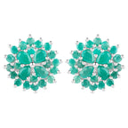 Emerald Earrings 2.3 Carats Sterling Silver