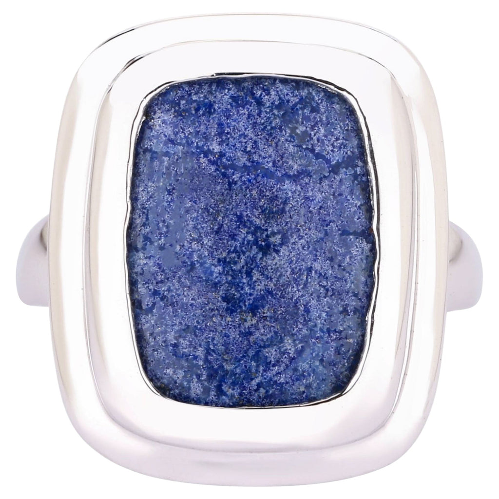 Lapis Ring 14.06 Carats Sterling Silver