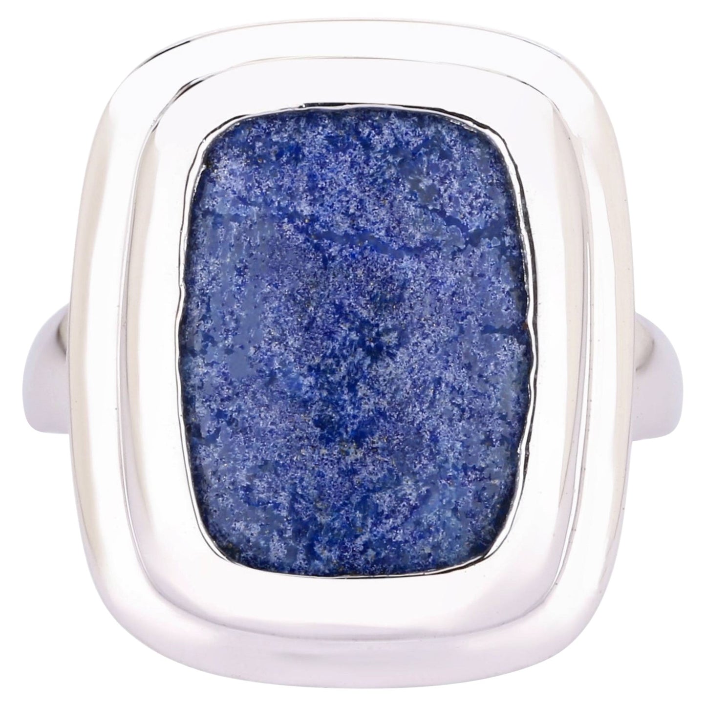 Lapis Ring 14.06 Carats Sterling Silver