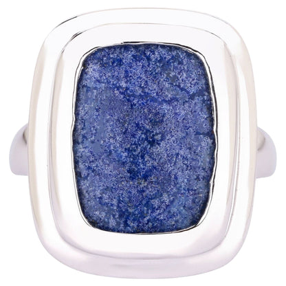 Lapis Ring 14.06 Carats Sterling Silver