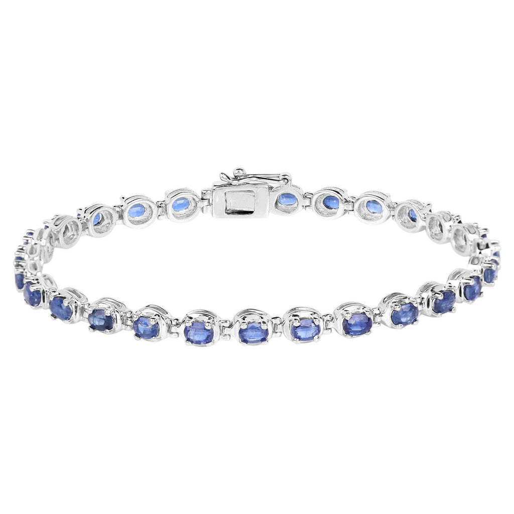 Kyanite Tennis Bracelet 7 Carats Sterling Silver