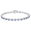 Kyanite Tennis Bracelet 7 Carats Sterling Silver