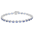 Kyanite Tennis Bracelet 7 Carats Sterling Silver