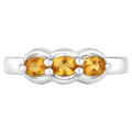 Citrine Ring 0.46 Carats Sterling Silver