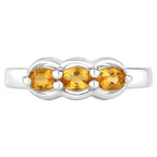 Citrine Ring 0.46 Carats Sterling Silver
