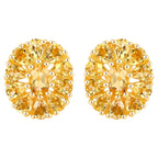Citrine Cocktail Earrings 4.10 Carats Total