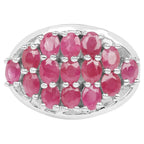 Ruby Ring 2.98 Carats Sterling Silver