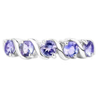 Tanzanite Ring 1.14 Carats Sterling Silver