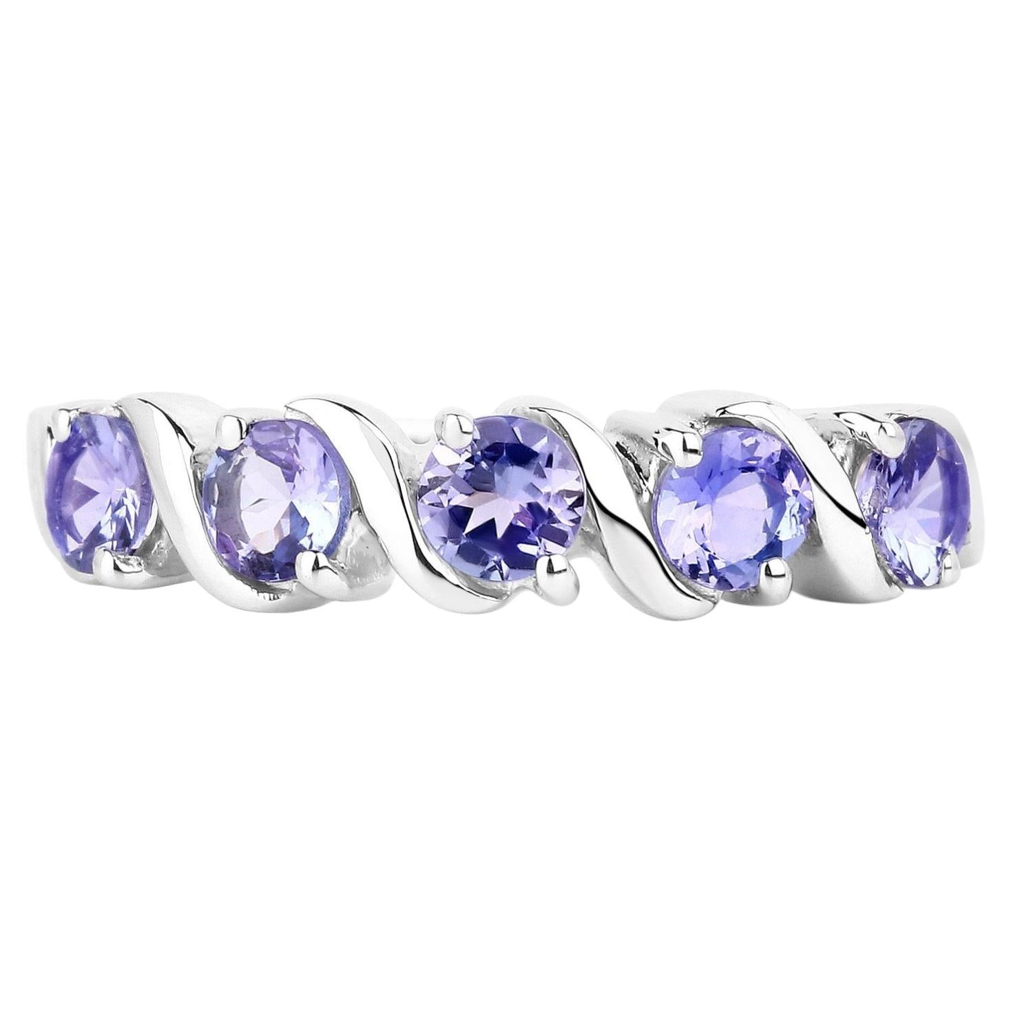Tanzanite Ring 1.14 Carats Sterling Silver