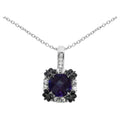 Amethyst Butterfly Pendant 2.3 Carats Sterling Silver