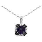 Amethyst Butterfly Pendant 2.3 Carats Sterling Silver