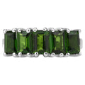 Chrome Diopside Ring 3.24 Carats Sterling Silver