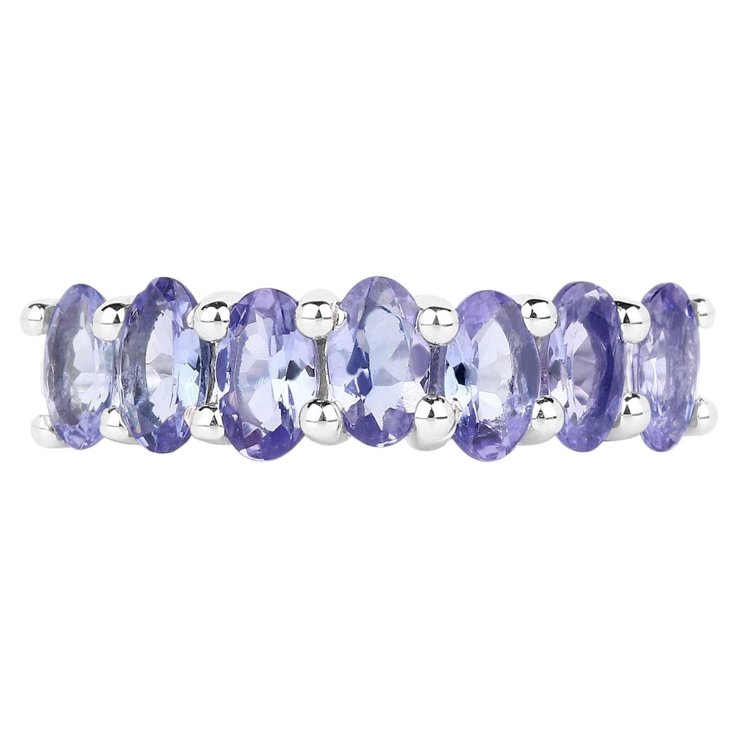 Tanzanite Ring 1.74 Carats Sterling Silver