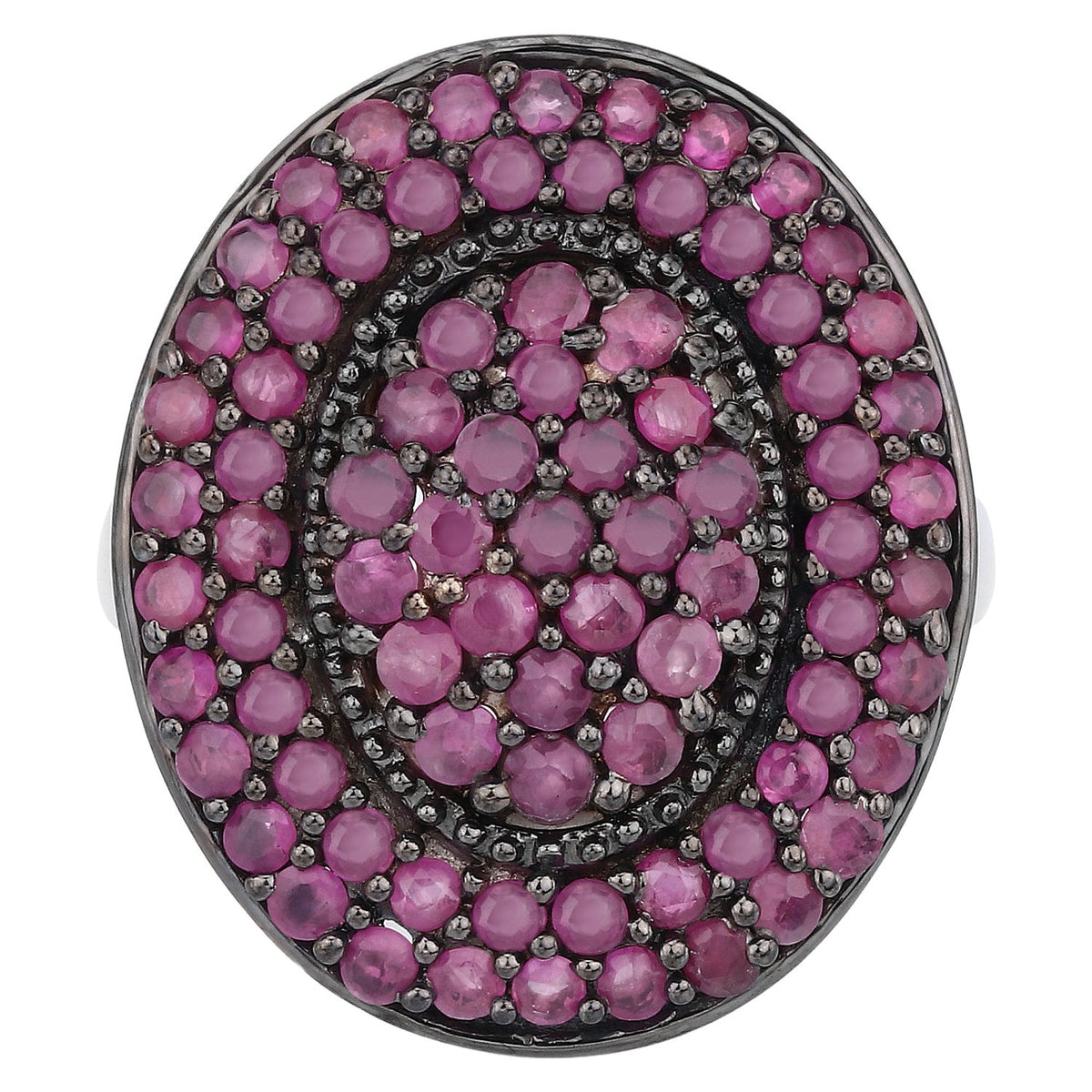 Ruby Ring 2.68 Carats Sterling Silver