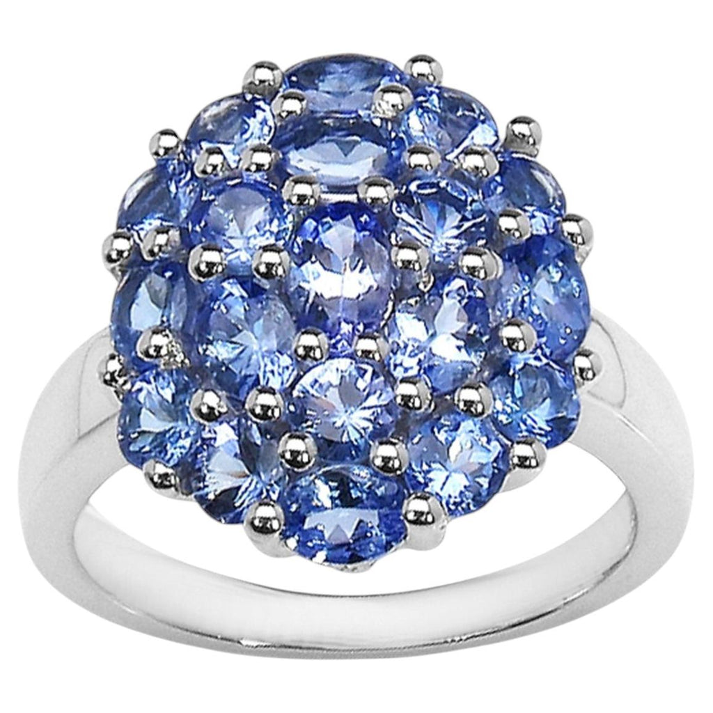Tanzanite Ring 2.5 Carats Sterling Silver
