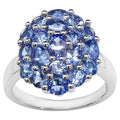 Tanzanite Ring 2.5 Carats Sterling Silver