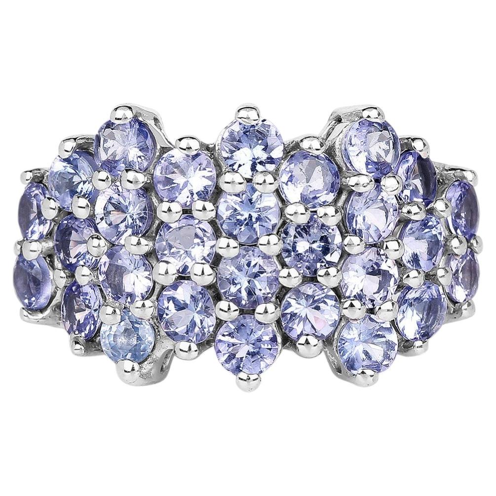 Tanzanite Ring 2.78 Carats Sterling Silver