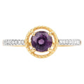 Ruby Ring With Diamonds 0.9 Carats 14K Yellow Gold