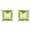 Peridot Earrings 2.28 Carats Sterling Silver