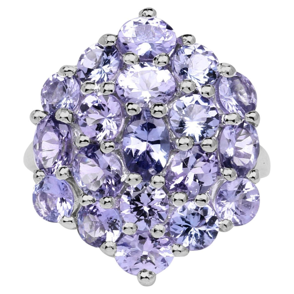 Tanzanite Ring 5.24 Carats Sterling Silver