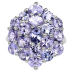 Tanzanite Ring 5.24 Carats Sterling Silver