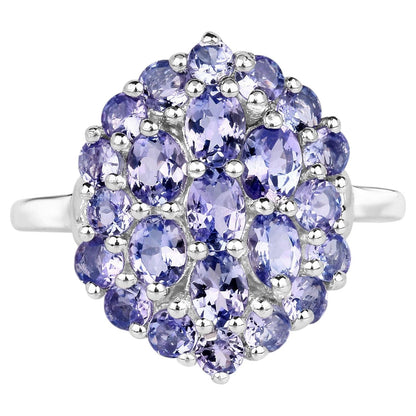 Tanzanite Ring 2.28 Carats Sterling Silver
