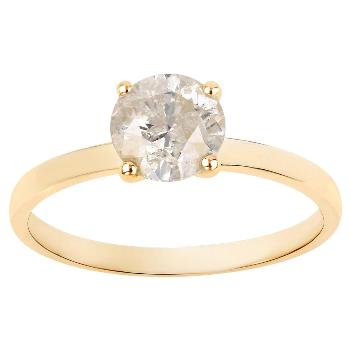 Diamond Ring 1.24 Carats 14K Yellow Gold