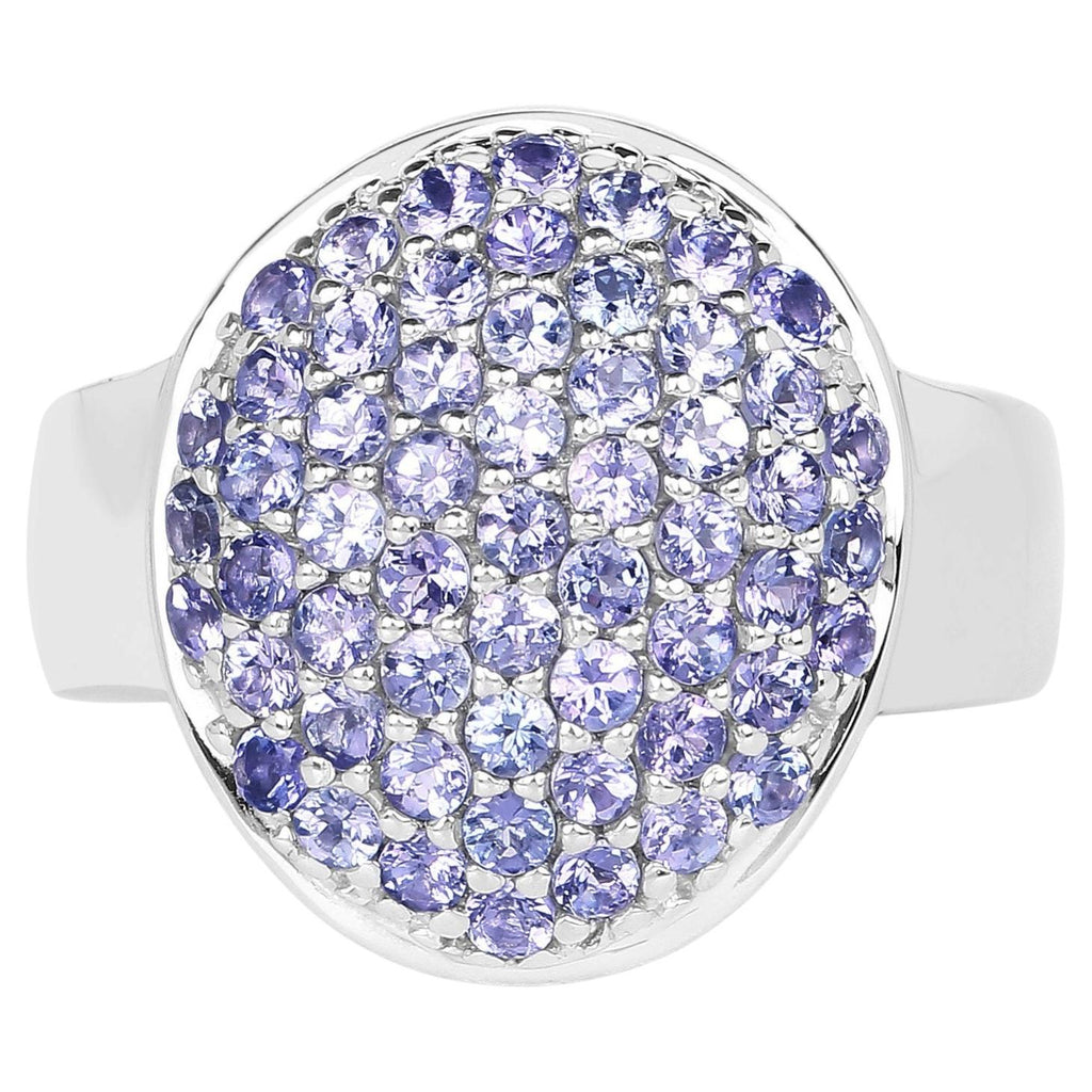 Tanzanite Ring 1.98 Carats Sterling Silver