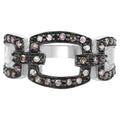 Champagne Diamond Ring 0.3 Carats Sterling Silver