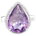 Amethyst Ring 8.98 Carats Sterling Silver