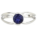 Iolite Ring 0.70 Carats Sterling Silver