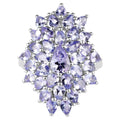 Tanzanite Ring 5.24 Carats Sterling Silver