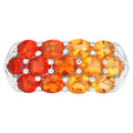 Fire Opal Ring 1.54 Carats Sterling Silver