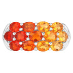 Fire Opal Ring 1.54 Carats Sterling Silver