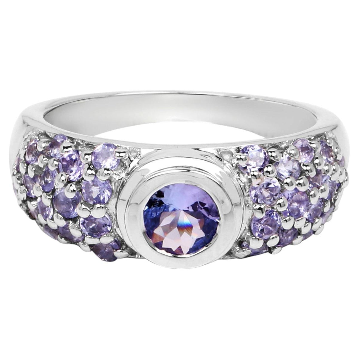 Tanzanite Ring 1.38 Carats Sterling Silver