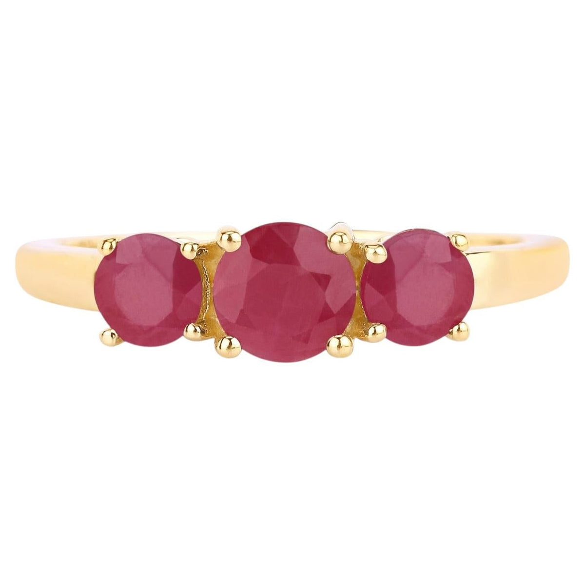 Ruby Ring 1.12 Carats 14K Yellow Gold
