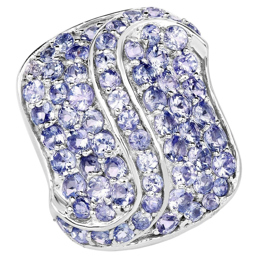 Tanzanite Ring 3.6 Carats Sterling Silver