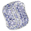 Tanzanite Ring 3.6 Carats Sterling Silver