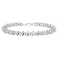 Diamond Tennis Bracelet 0.94 Carats Sterling Silver