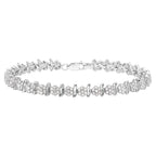 Diamond Tennis Bracelet 0.94 Carats Sterling Silver