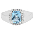 Multicolor Topaz Ring 1.6 Carats Sterling Silver