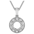 Diamond Pendant 0.28 Carats 14K White Gold