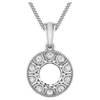 Diamond Pendant 0.28 Carats 14K White Gold